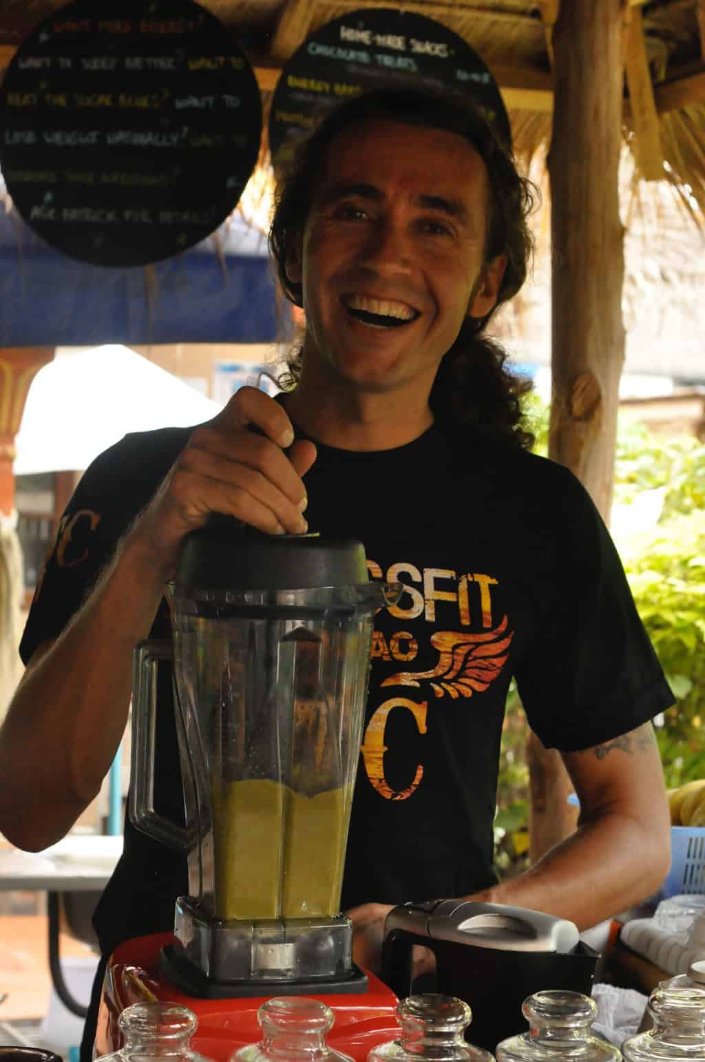 Patrick at Living Juices